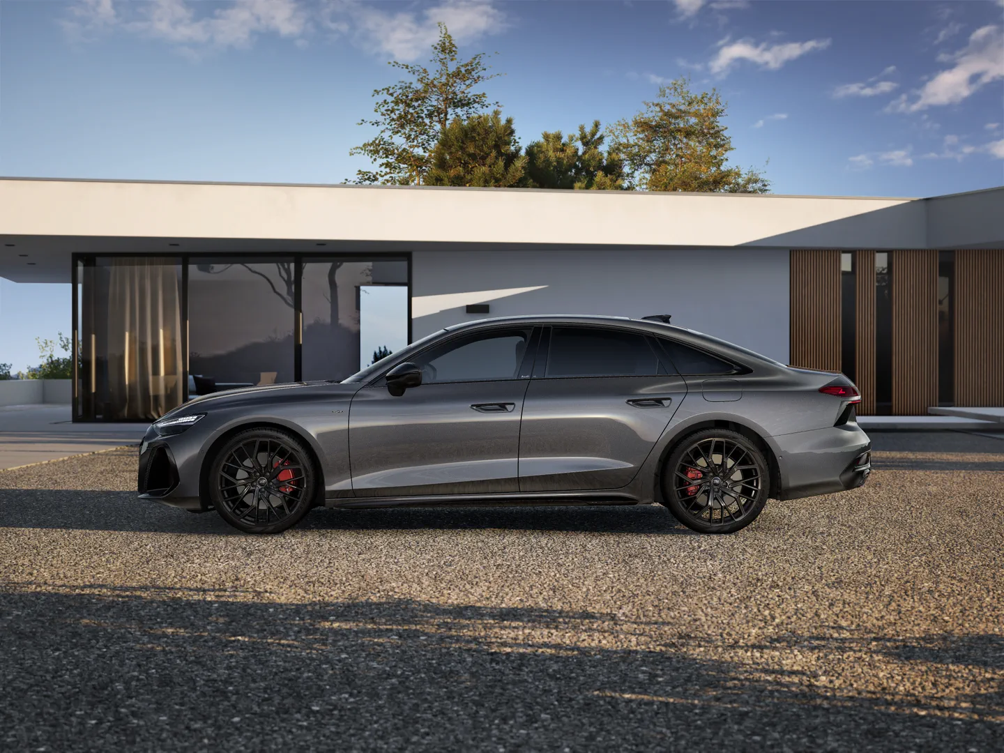 Immagine di Audi A6 Berlina e-hybrid Edition one Grigio Daytona e-hybrid quattro 270 kWS tronic - Vista: Vista laterale