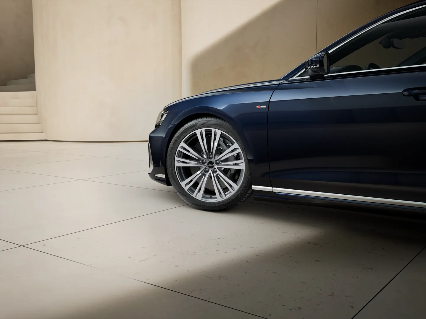 Zdjęcie&nbsp;Audi A8 TFSI e&nbsp;60 TFSI e quattro 340(462) kW(KM) tiptronic&nbsp;– Ujęcie: obręcze