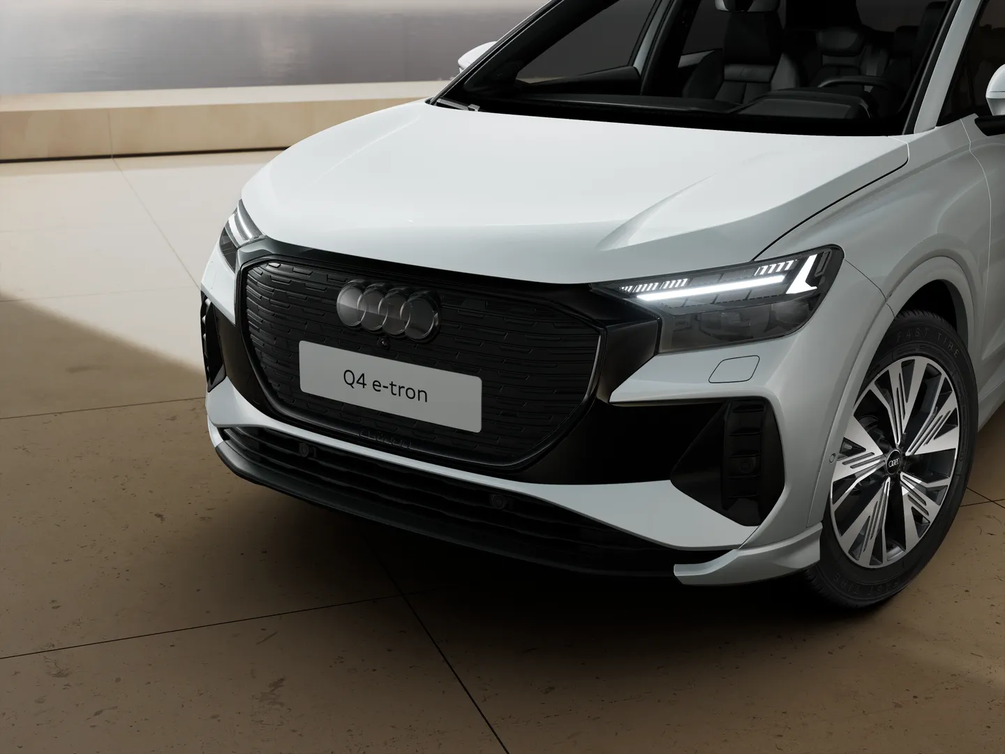 Bilde av Audi Q4 e-tron S line Pro 55 e-tron quattro 250,00 kW - Visning:&nbsp;frontlykter