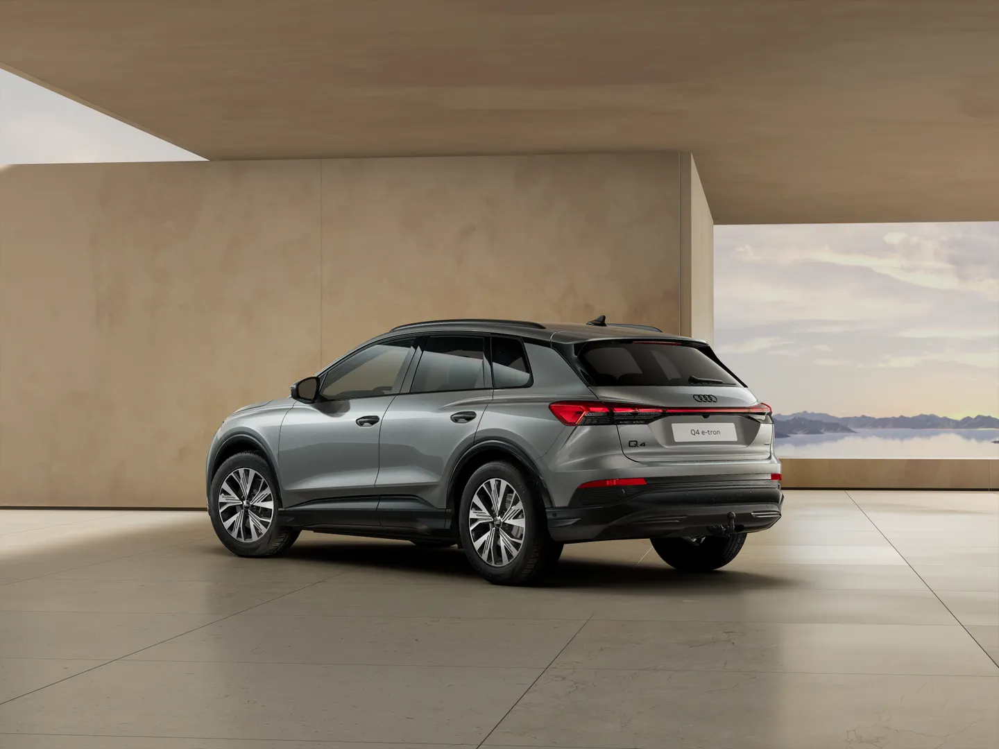 Bilde av Audi Q4 e-tron S line Pro e-tron quattro - Visning:&nbsp;3/4 bakfra