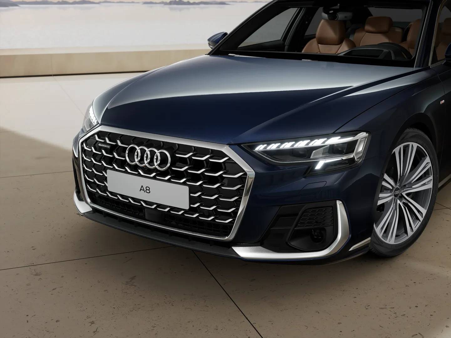 Zdjęcie&nbsp;Audi A8 TFSI e&nbsp;60 TFSI e quattro 340(462) kW(KM) tiptronic&nbsp;– Ujęcie: reflektory