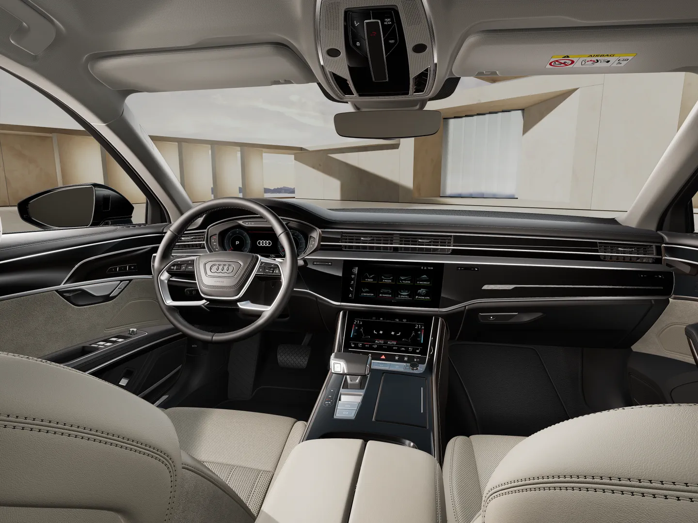 Zdjęcie&nbsp;Audi A8&nbsp;50 TDI quattro 210(286) kW(KM) tiptronic&nbsp;– Ujęcie: deska rozdzielcza