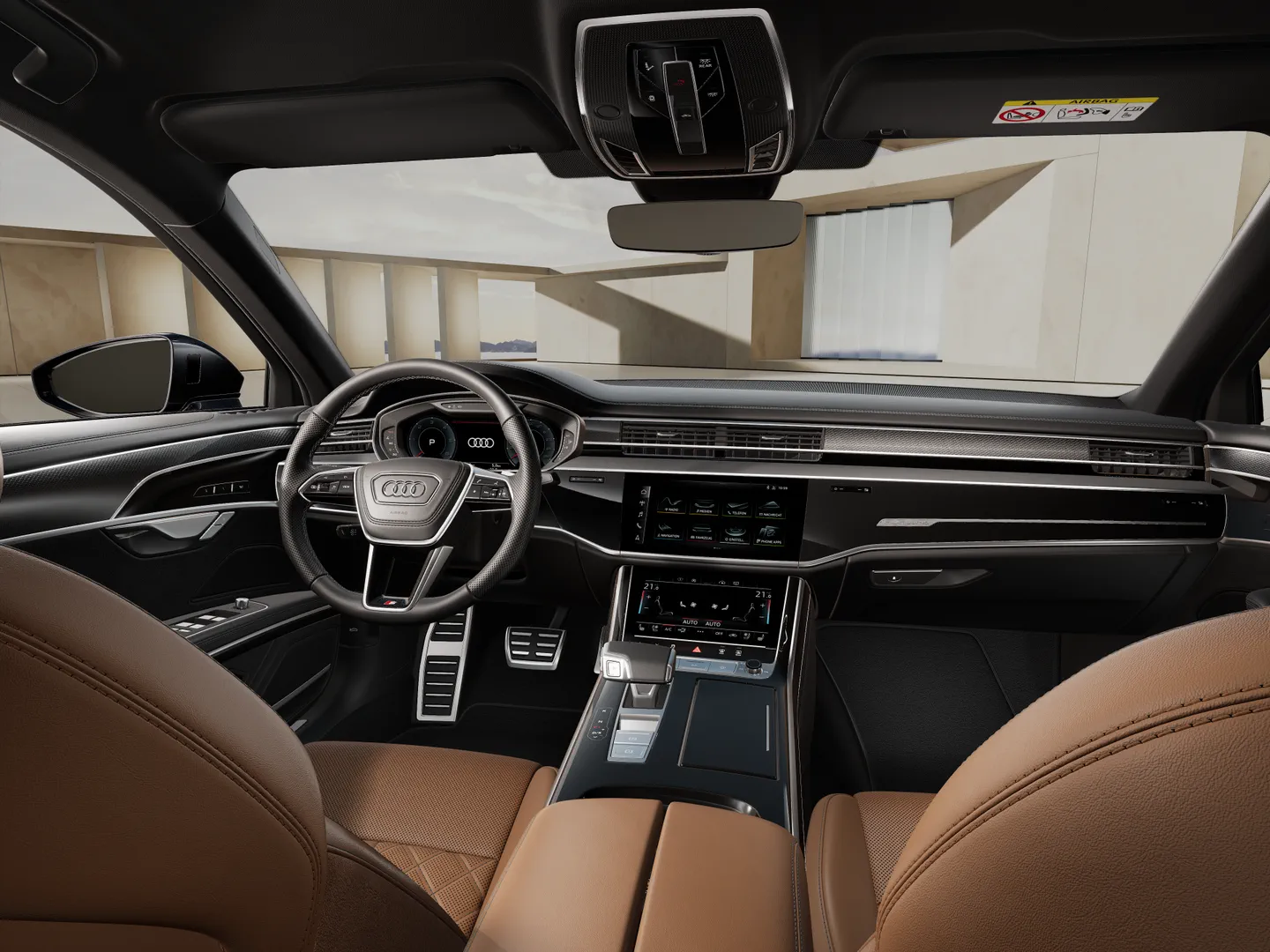 Zdjęcie&nbsp;Audi A8&nbsp;50 TDI quattro 210(286) kW(KM) tiptronic&nbsp;– Ujęcie: deska rozdzielcza