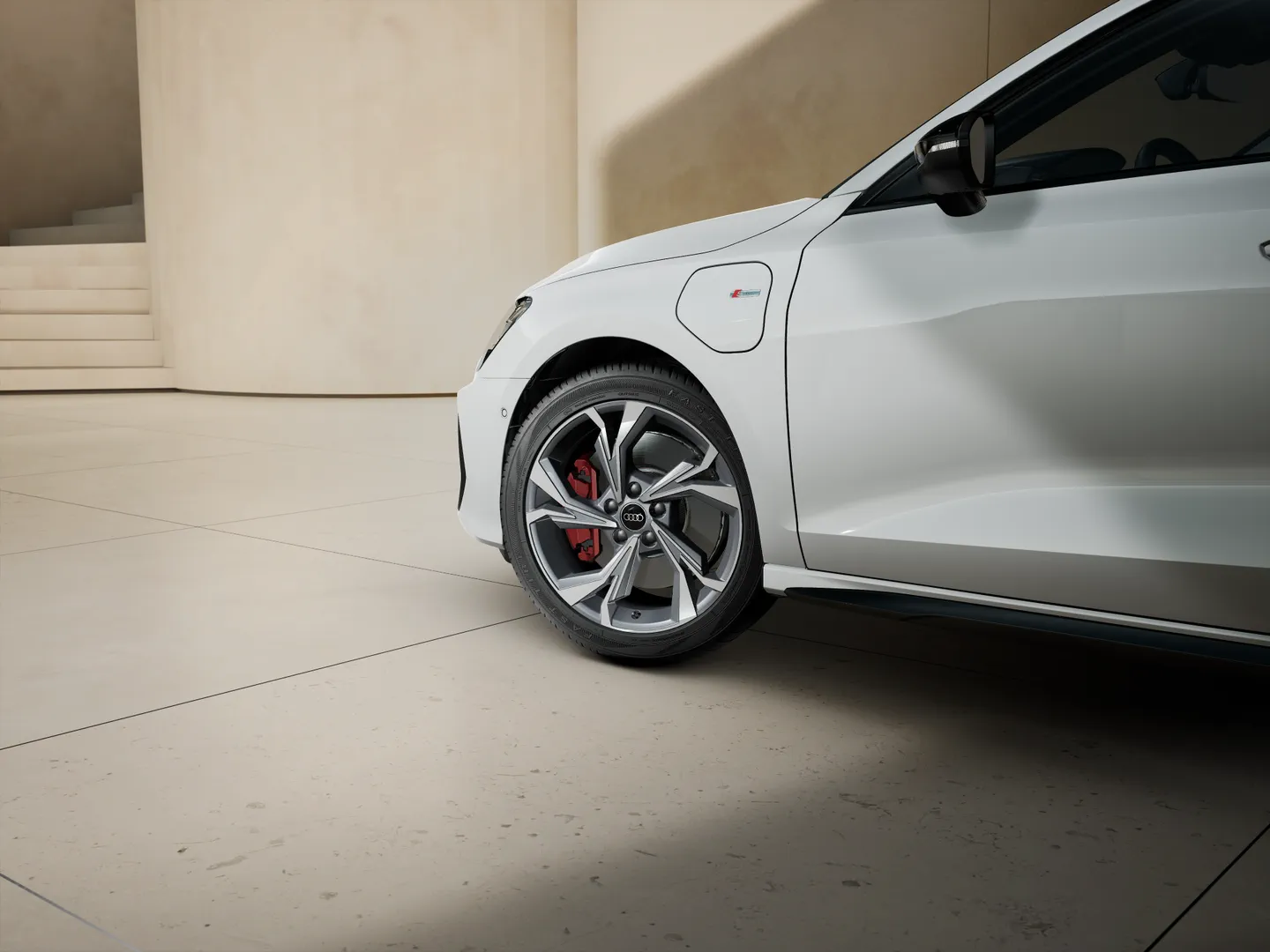 Zdjęcie&nbsp;Audi A3 Sportback TFSI e&nbsp;S line TFSI e 200 kW S tronic&nbsp;– Ujęcie: obręcze