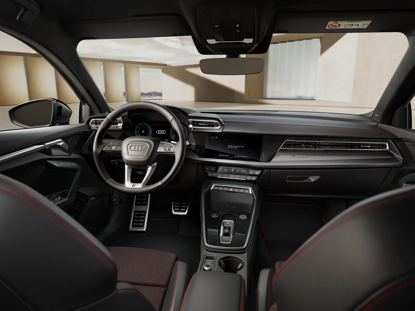 Zdjęcie&nbsp;Audi A3 Sportback TFSI e&nbsp;S line TFSI e 200 kW S tronic&nbsp;– Ujęcie: deska rozdzielcza