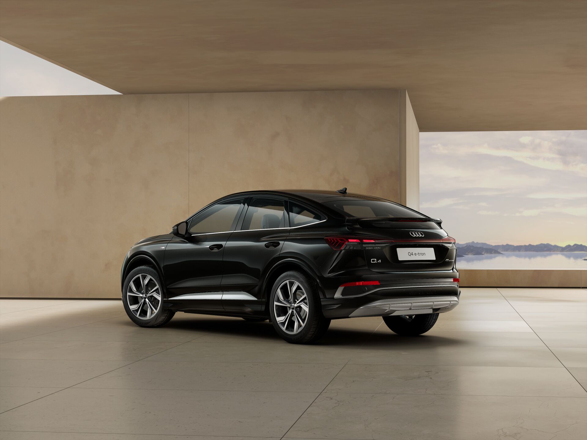 Q4 Sportback e-tron EXTERIOR-REAR-3-4