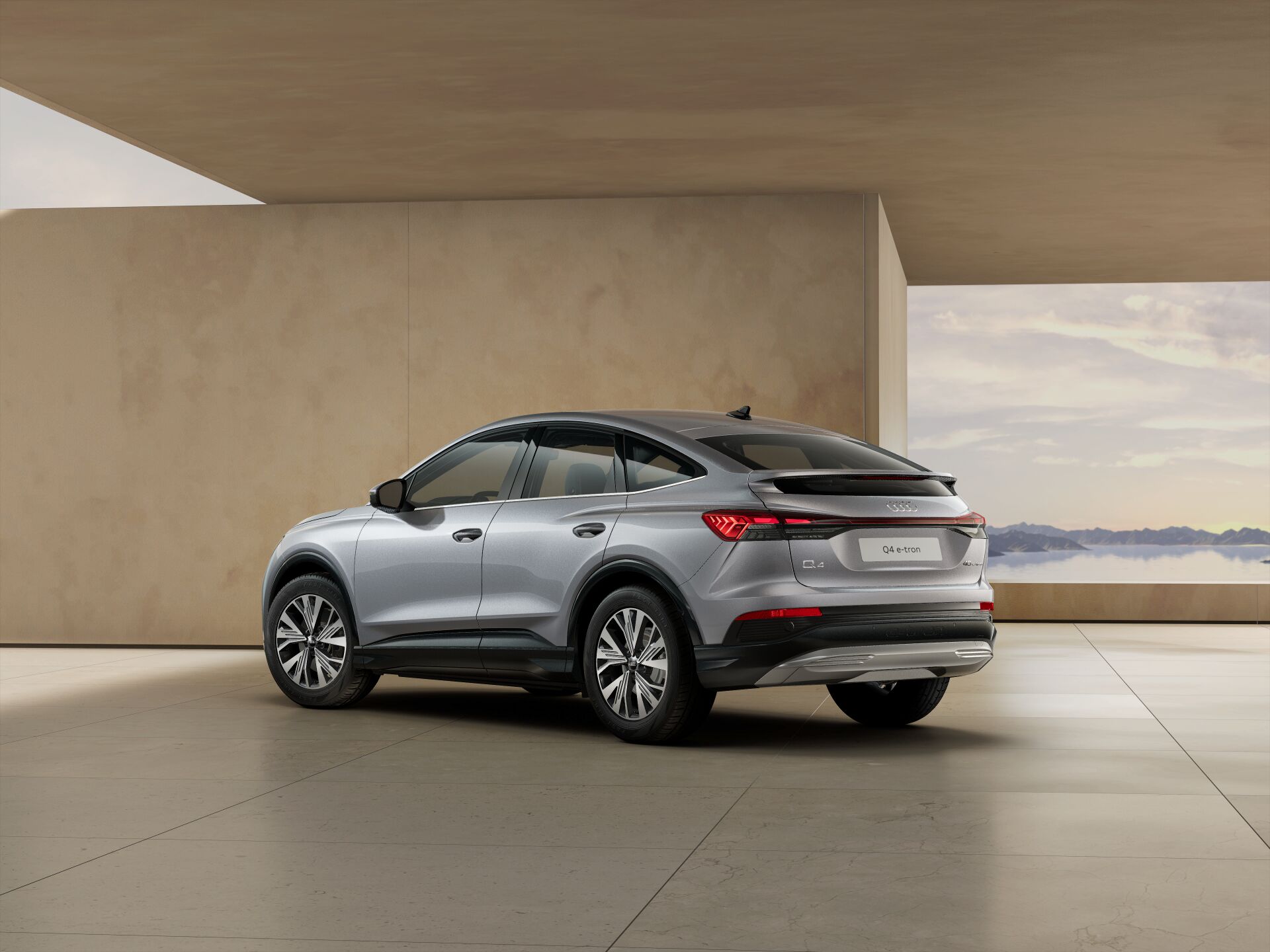 Q4 Sportback e-tron  EXTERIOR-REAR-3-4