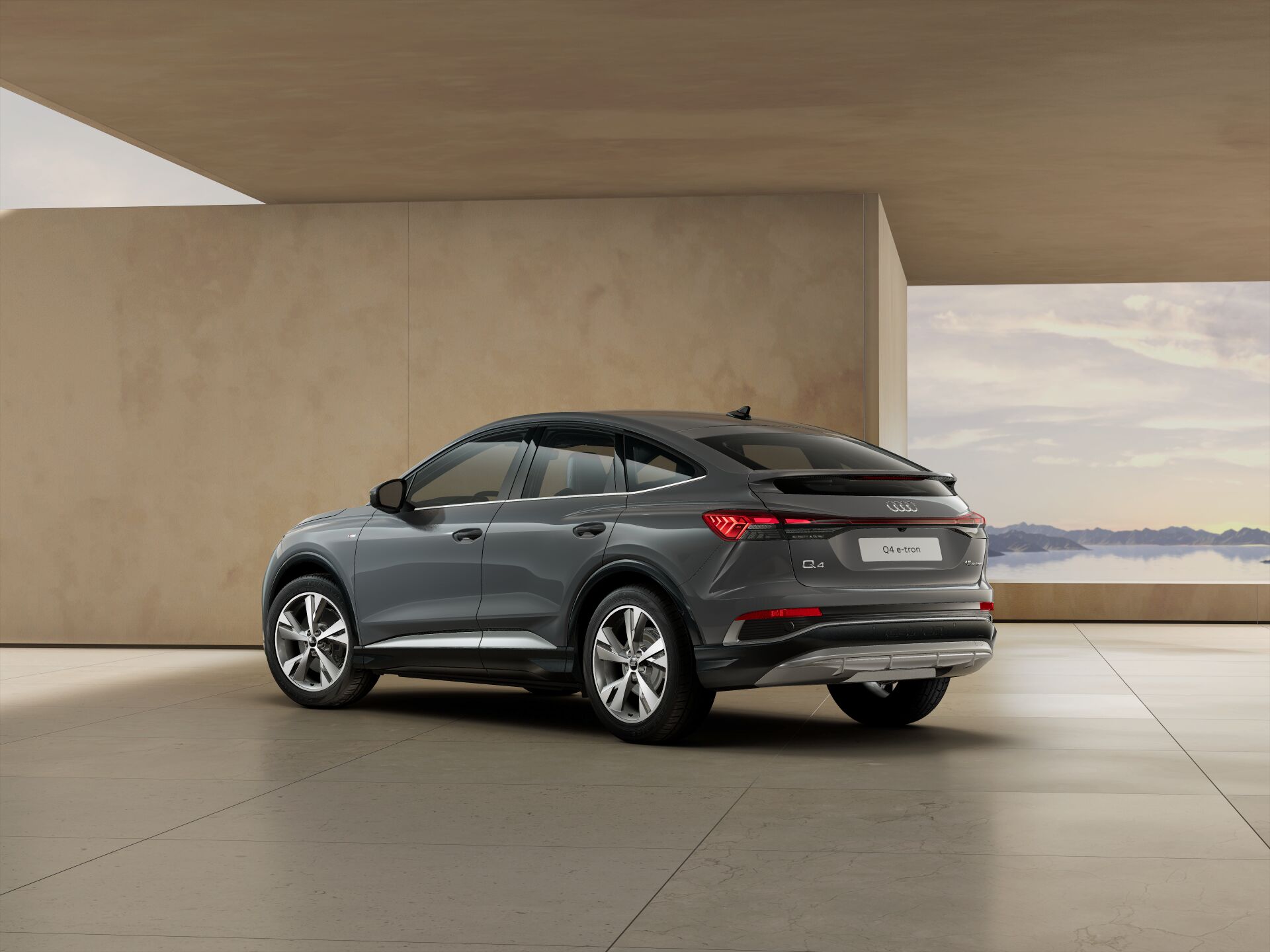 Q4 Sportback e-tron EXTERIOR-REAR-3-4