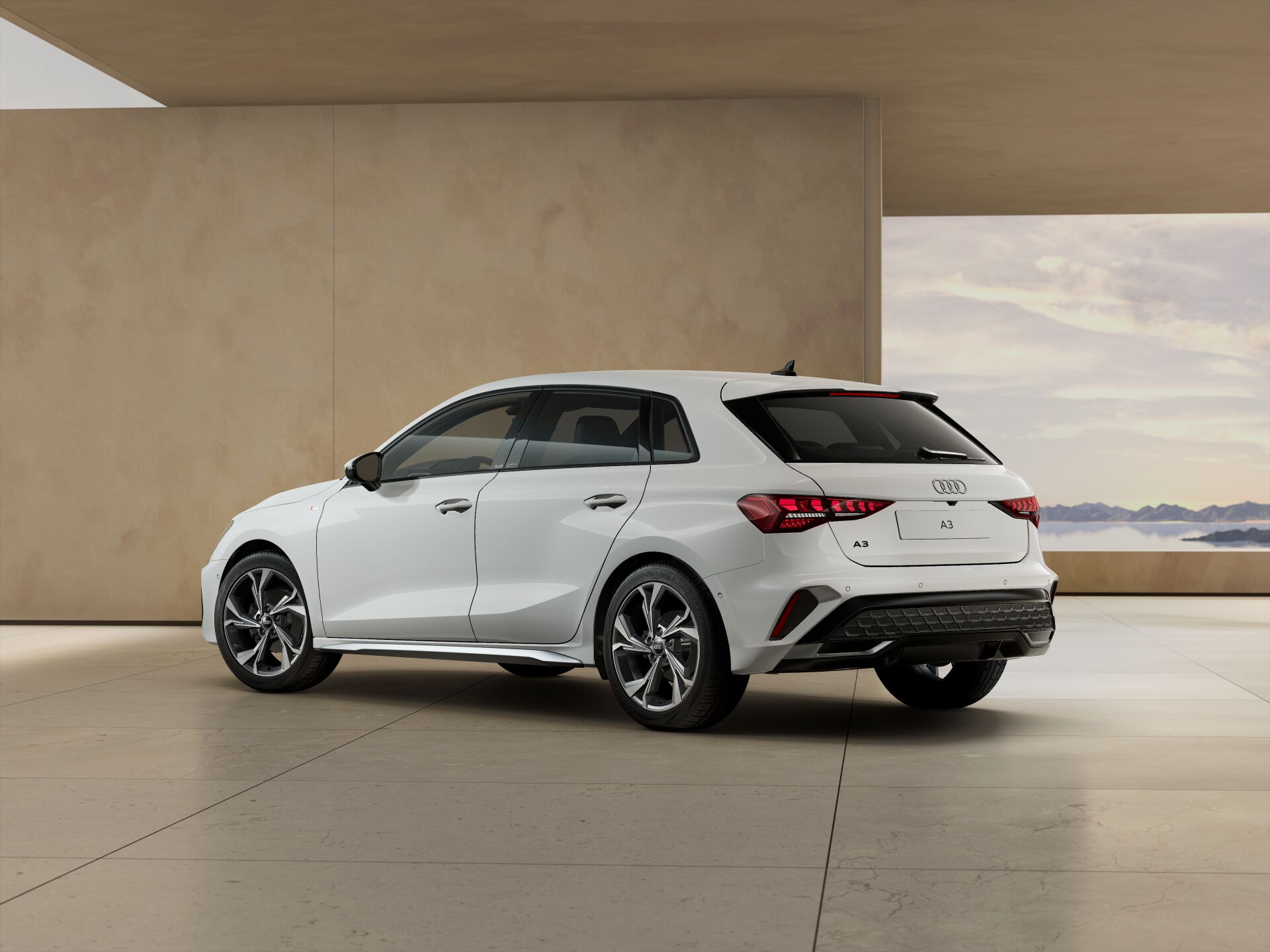 A3 Sportback EXTERIOR-REAR-3-4