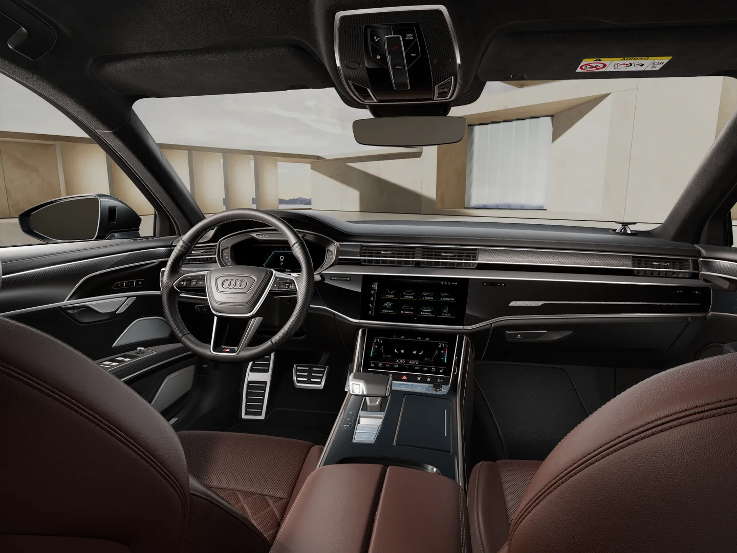 Zdjęcie&nbsp;Audi S8&nbsp;S8 TFSI 420(571) kW(KM) tiptronic&nbsp;– Ujęcie: deska rozdzielcza