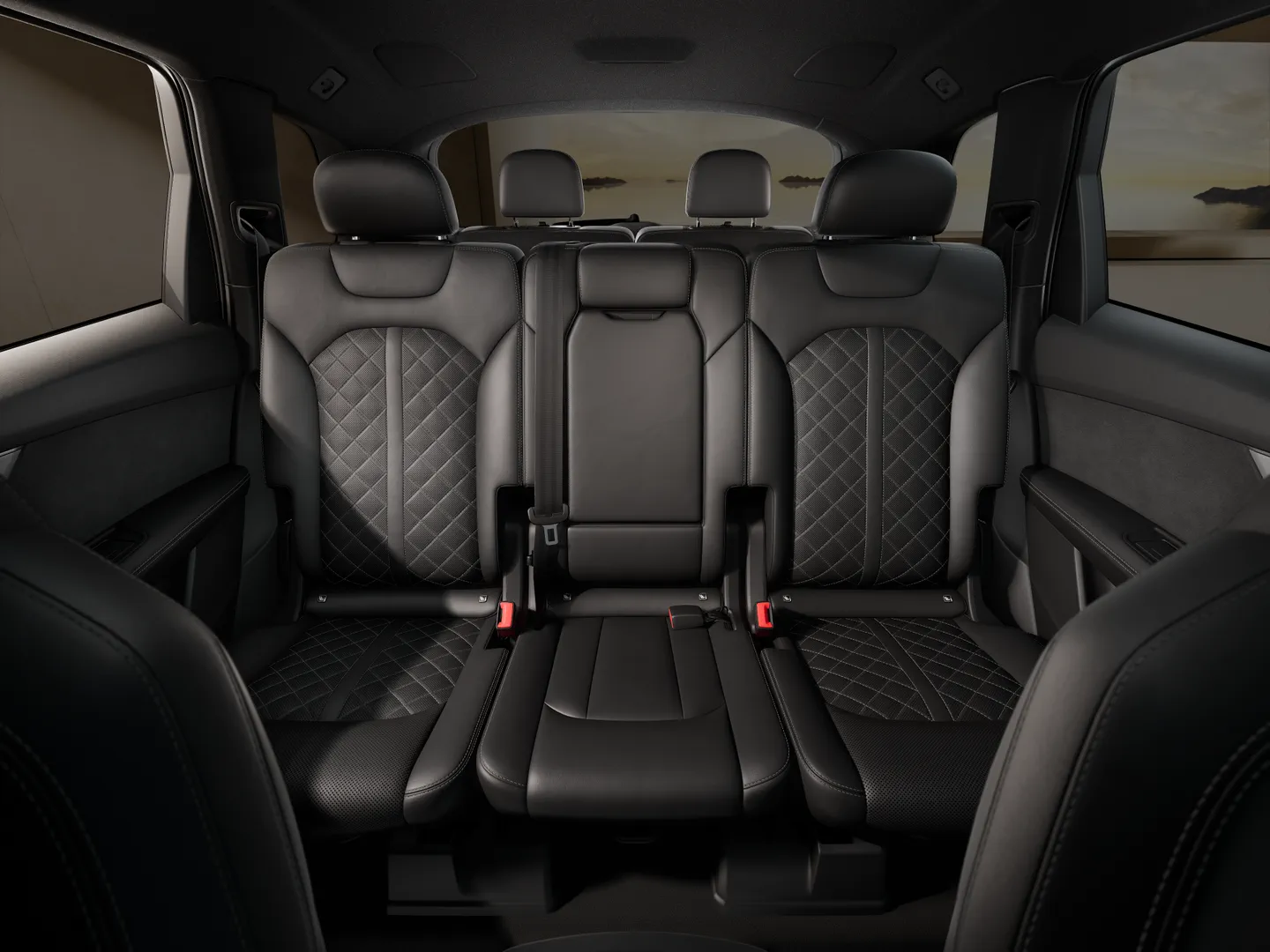 Audi Q7 SUV 50 TDI quattro S line 200 kW (272 PS) tiptronic リヤシート