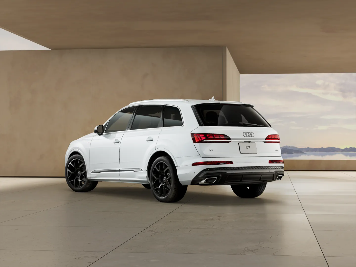 Audi Q7 SUV 50 TDI quattro S line 200 kW (272 PS) tiptronic リア3/4ビュー