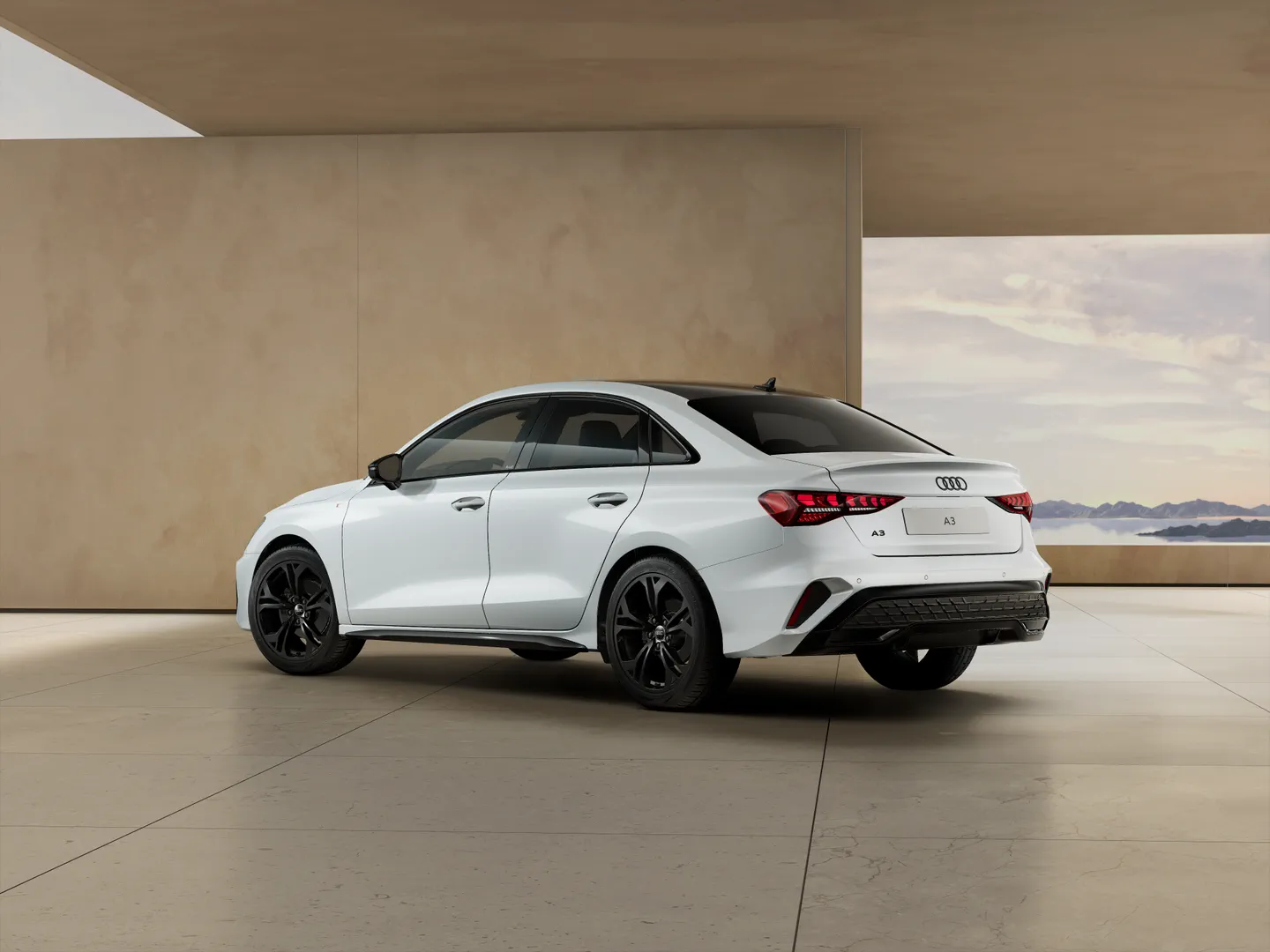 Zdjęcie&nbsp;Audi A3 Sedan&nbsp;S line TFSI 110 kW S tronic&nbsp;– Ujęcie: tył 3/4