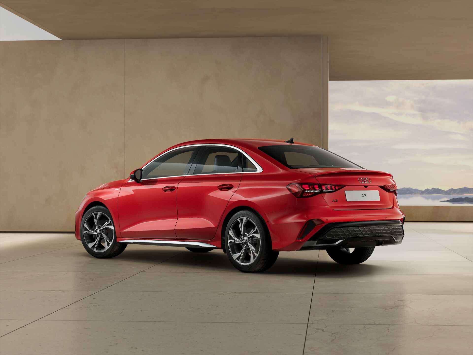 A3 Sedan EXTERIOR-REAR-3-4