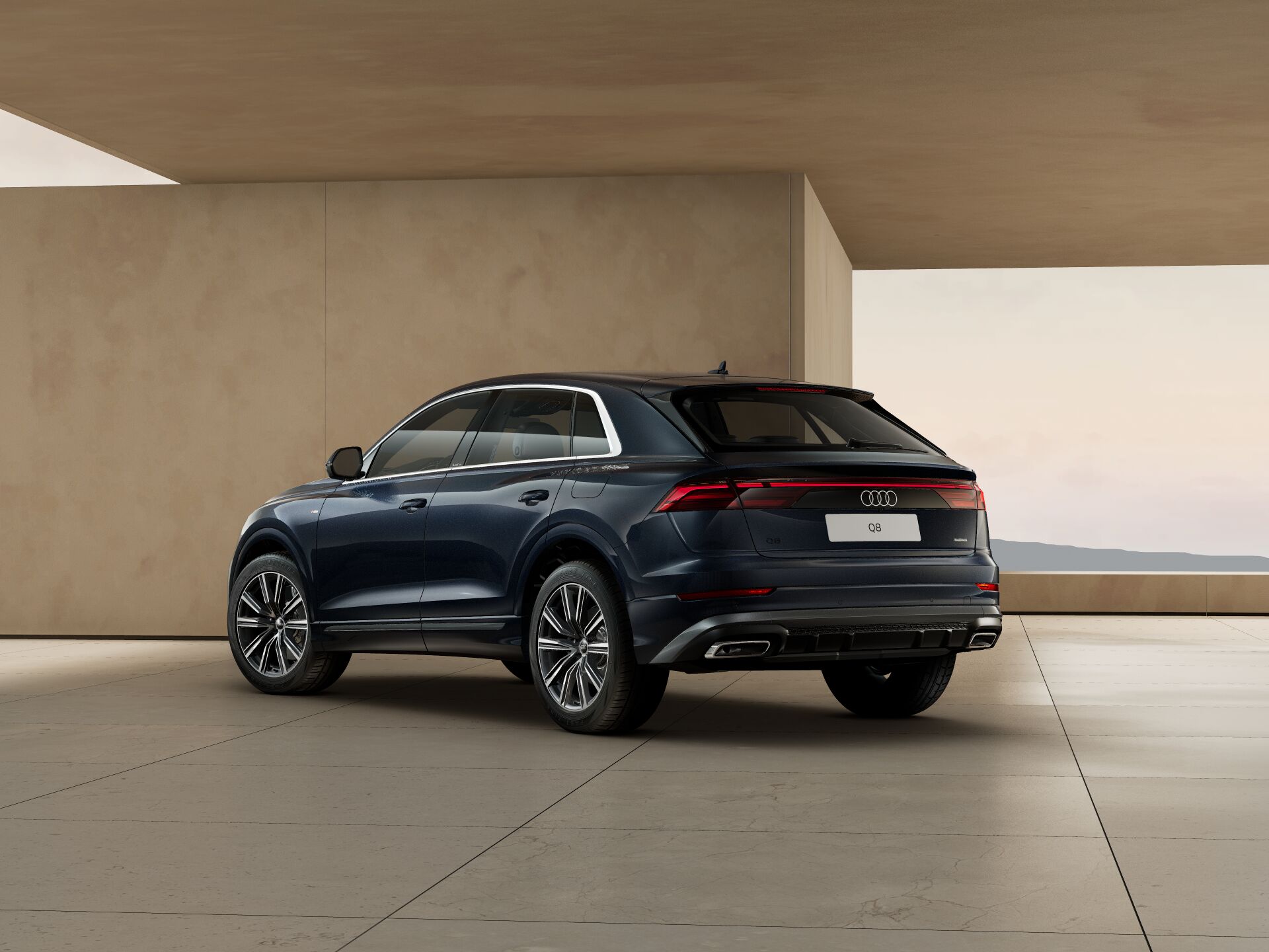 Q8 TFSI e EXTERIOR-REAR-3-4