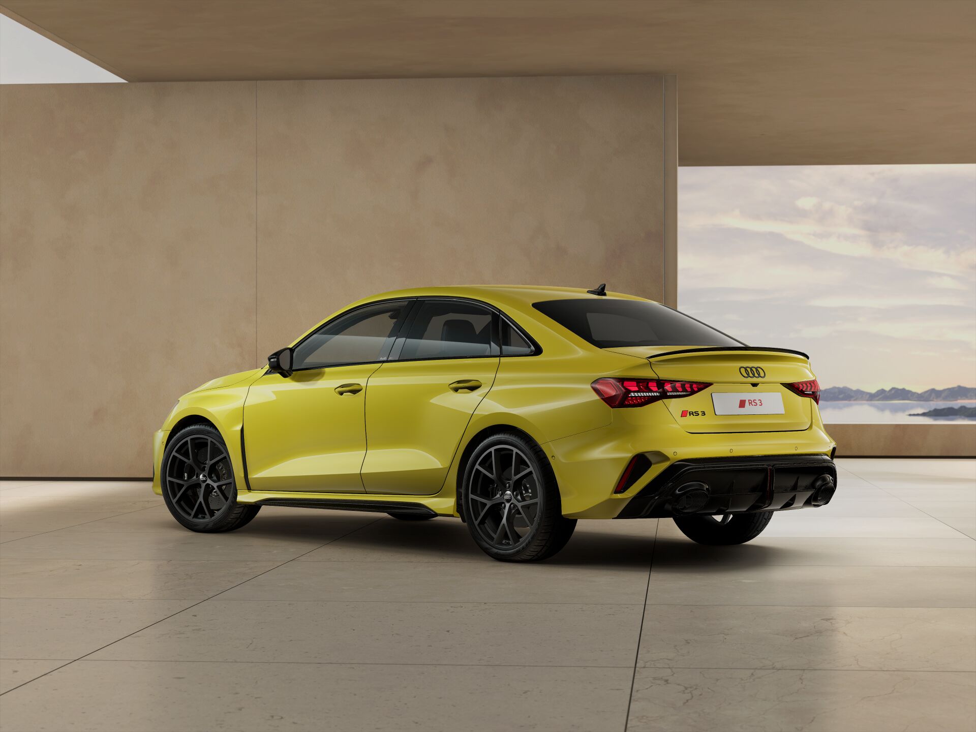 RS 3 Saloon EXTERIOR-REAR-3-4