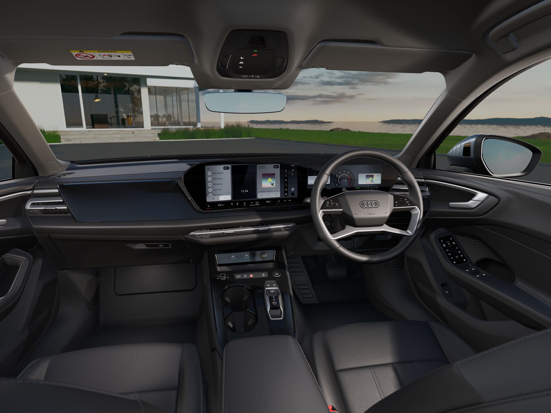 価格調整可能 Audi A5 デコラティブパネル アルミニウムエリプス Audi純正RS 4/A4/S4(F4)/A5/S5(F5)4ドア用デコラティブパネル - G