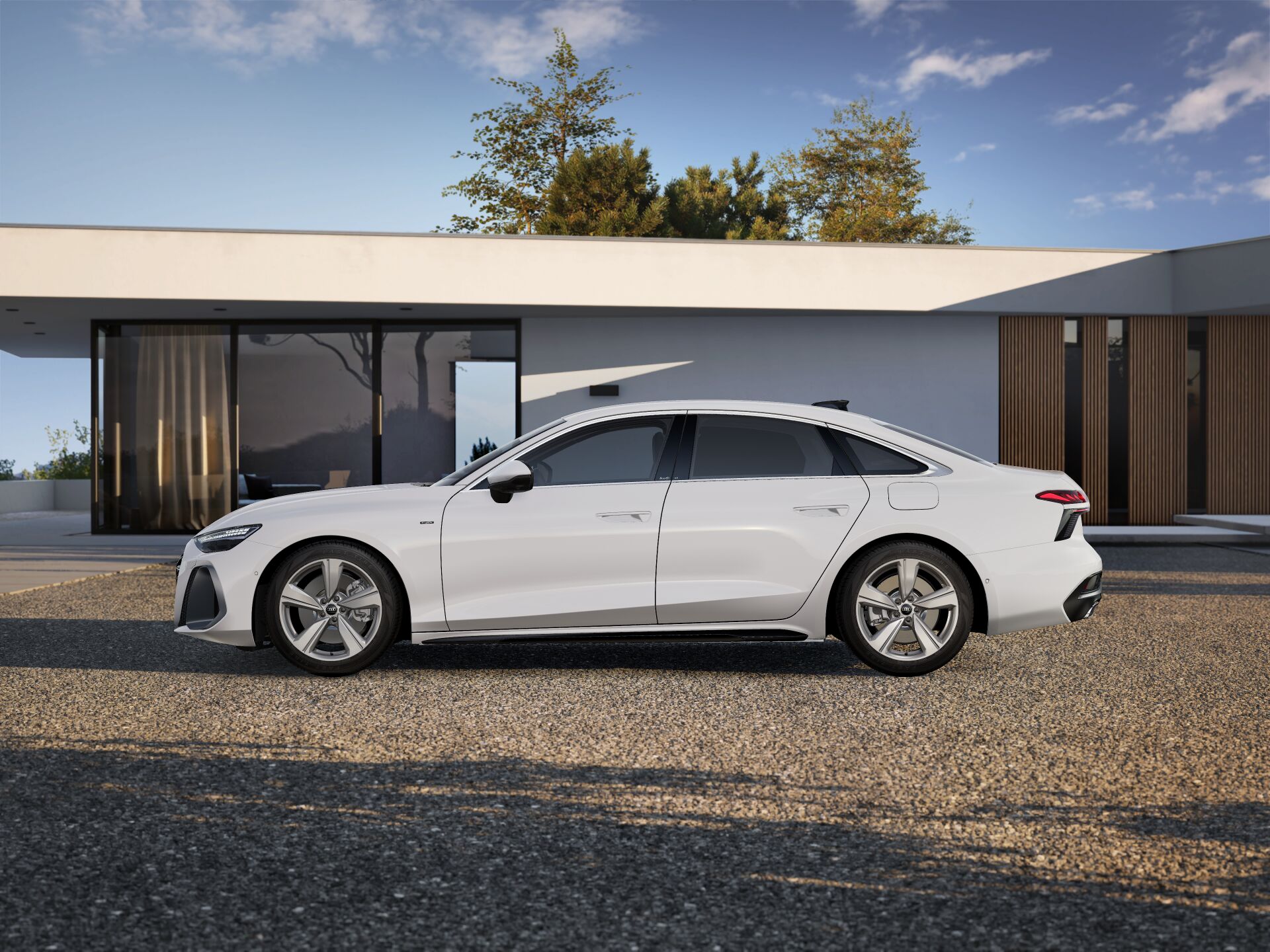 Nuova A6 e-hybrid EXTERIOR-PARALLEL-SIDE