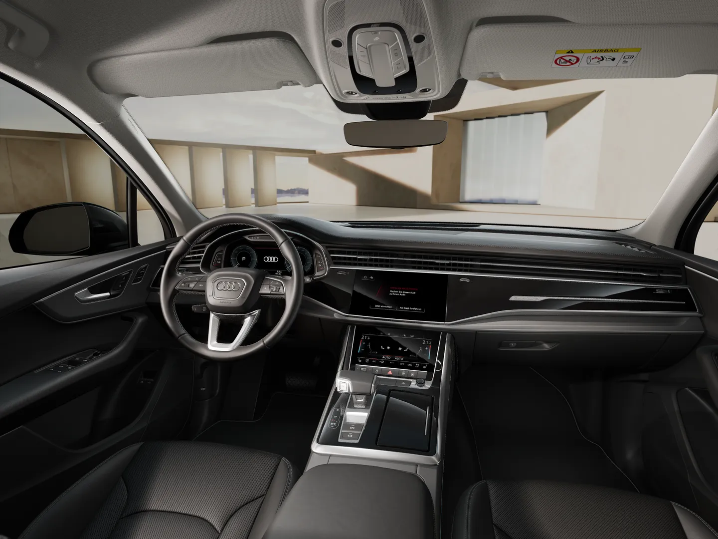 Zdjęcie Audi Q7 SUV TFSI e S line TFSI e quattro 290 kW tiptronic – Ujęcie: deska rozdzielcza