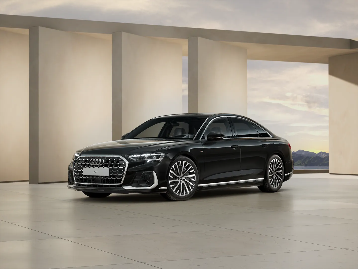Zdjęcie&nbsp;Audi A8 TFSI e&nbsp;60 TFSI e quattro 340(462) kW(KM) tiptronic&nbsp;– Ujęcie: przód 3/4