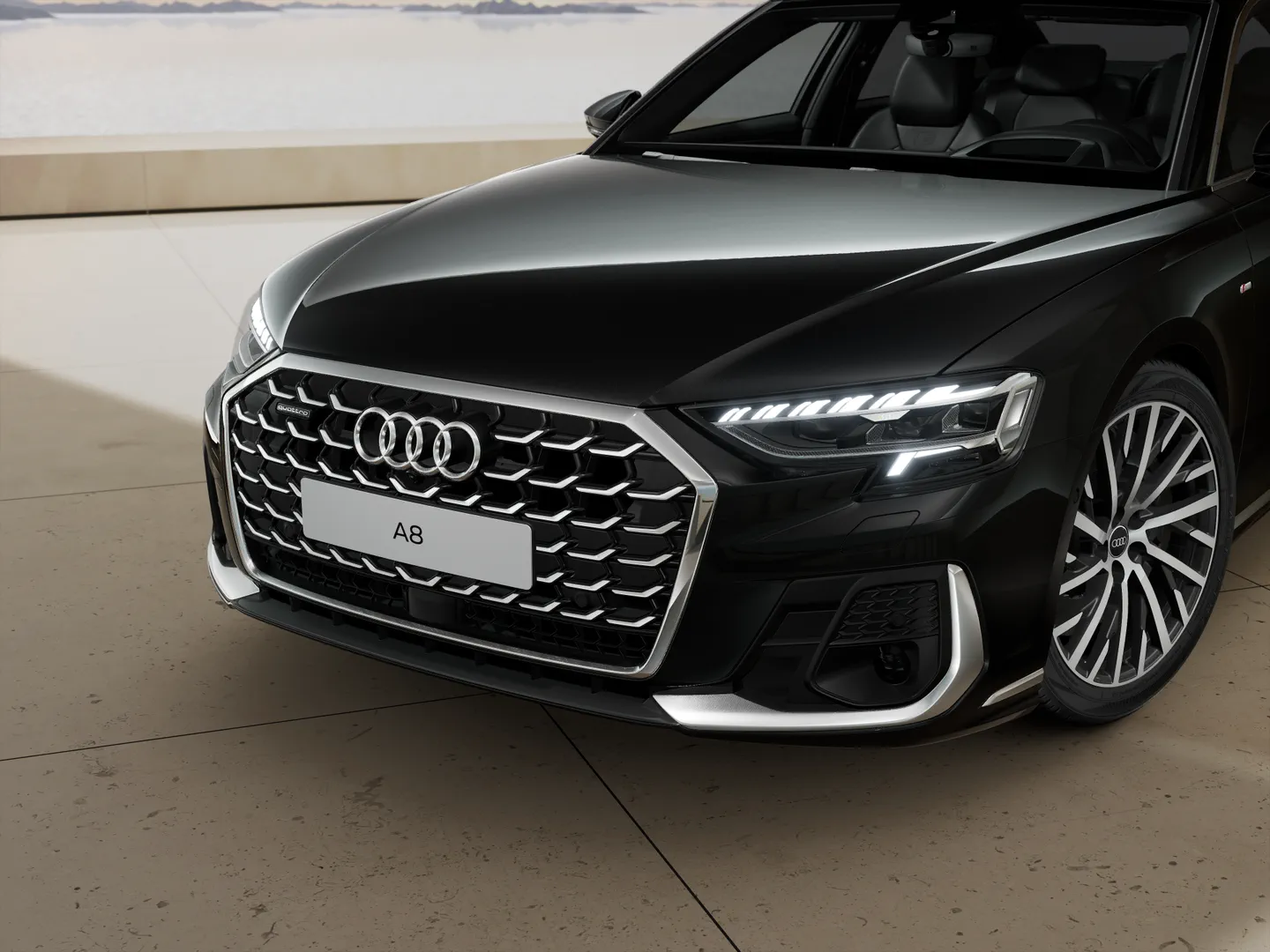 Zdjęcie&nbsp;Audi A8 TFSI e&nbsp;60 TFSI e quattro 340(462) kW(KM) tiptronic&nbsp;– Ujęcie: reflektory