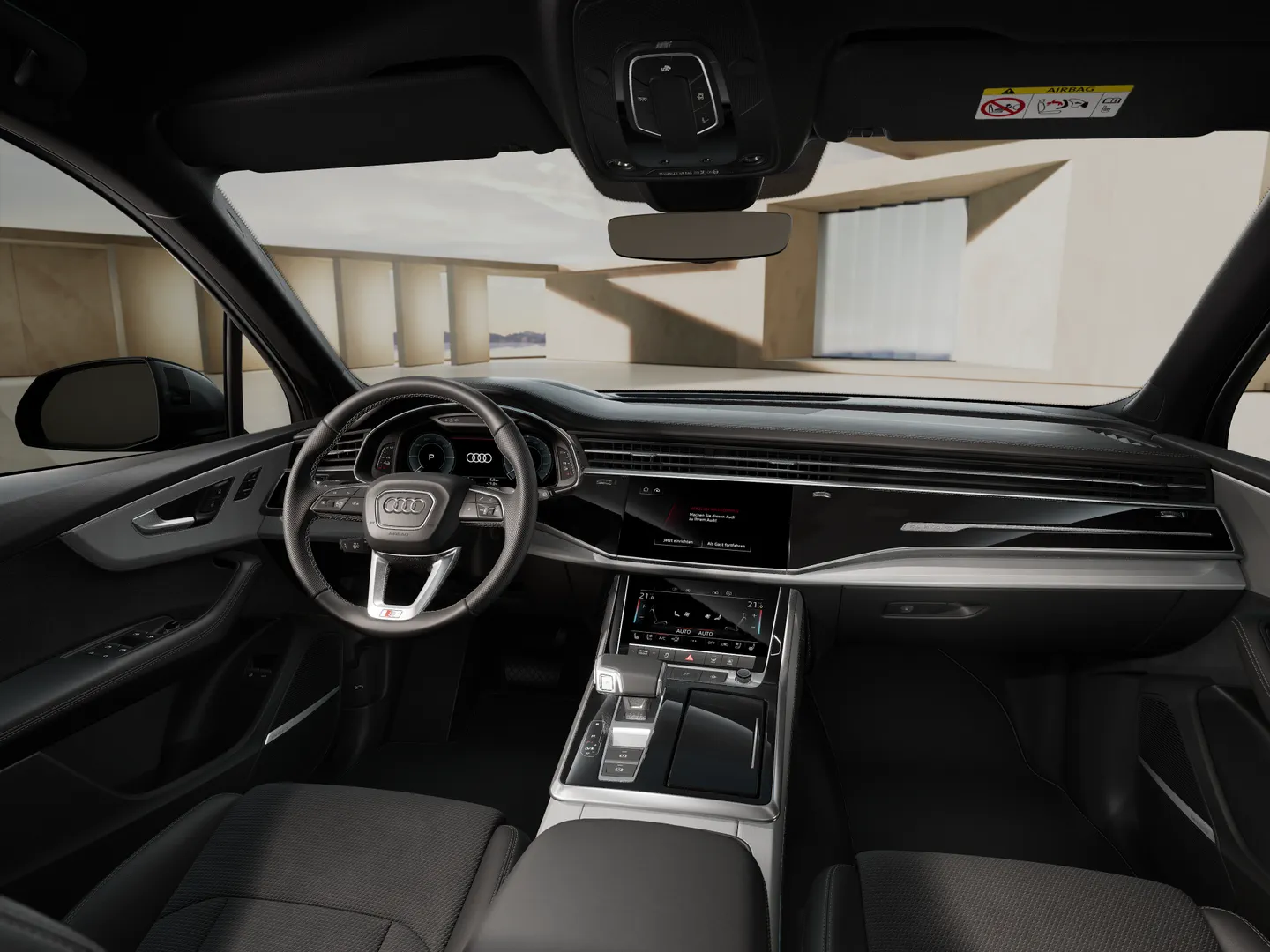 Zdjęcie&nbsp;Audi Q7 SUV TFSI e&nbsp;S line TFSI e quattro 290 kW tiptronic&nbsp;– Ujęcie: deska rozdzielcza