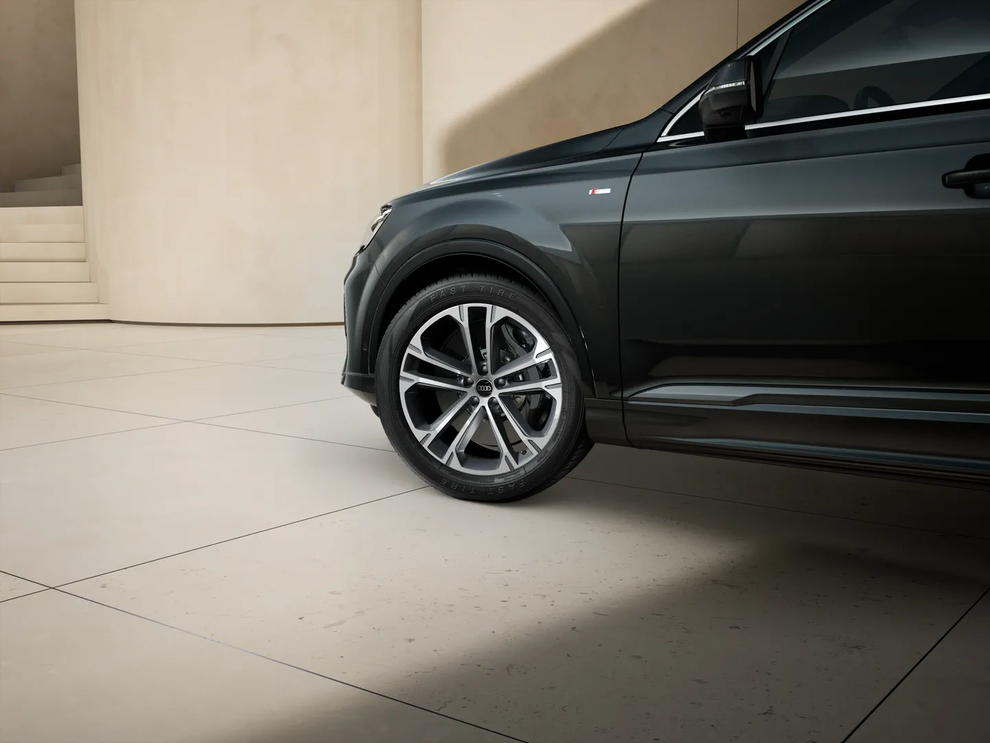 Zdjęcie&nbsp;Audi Q7 SUV TFSI e&nbsp;S line TFSI e quattro 290 kW tiptronic&nbsp;– Ujęcie: obręcze
