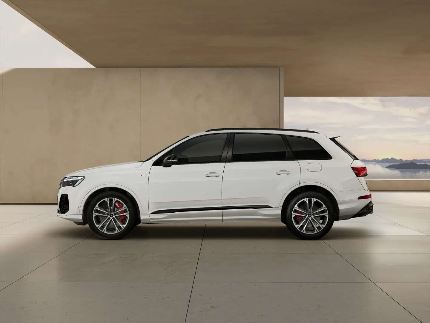 Zdjęcie Audi Q7 SUV TFSI e S line TFSI e quattro 360 kW tiptronic – Ujęcie: bok