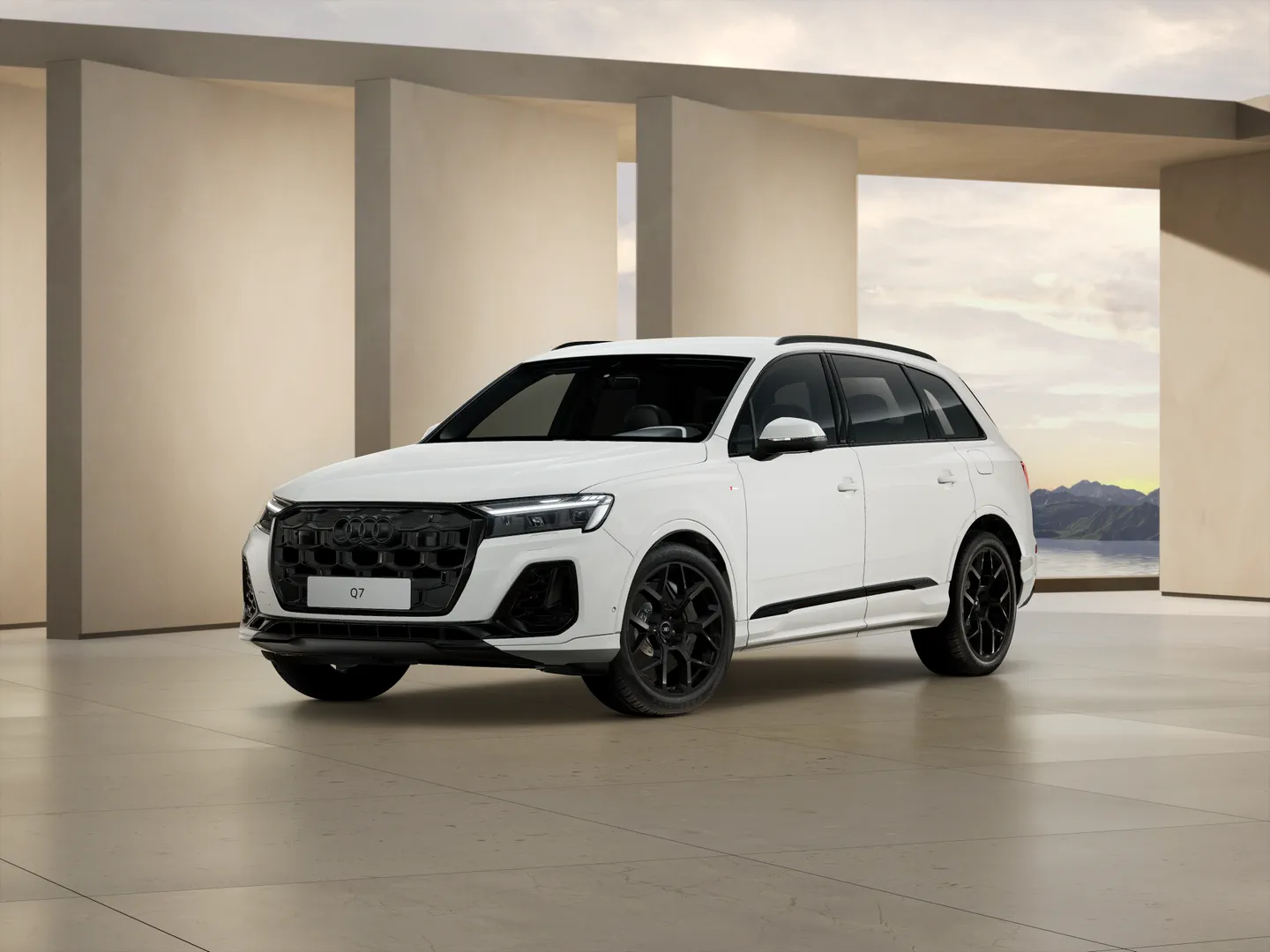 Zdjęcie&nbsp;Audi Q7 SUV TFSI e&nbsp;S line TFSI e quattro 290 kW tiptronic&nbsp;– Ujęcie: przód 3/4