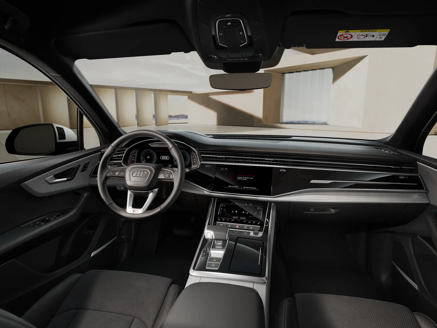 Zdjęcie Audi Q7 SUV TFSI e S line TFSI e quattro 290 kW tiptronic – Ujęcie: deska rozdzielcza