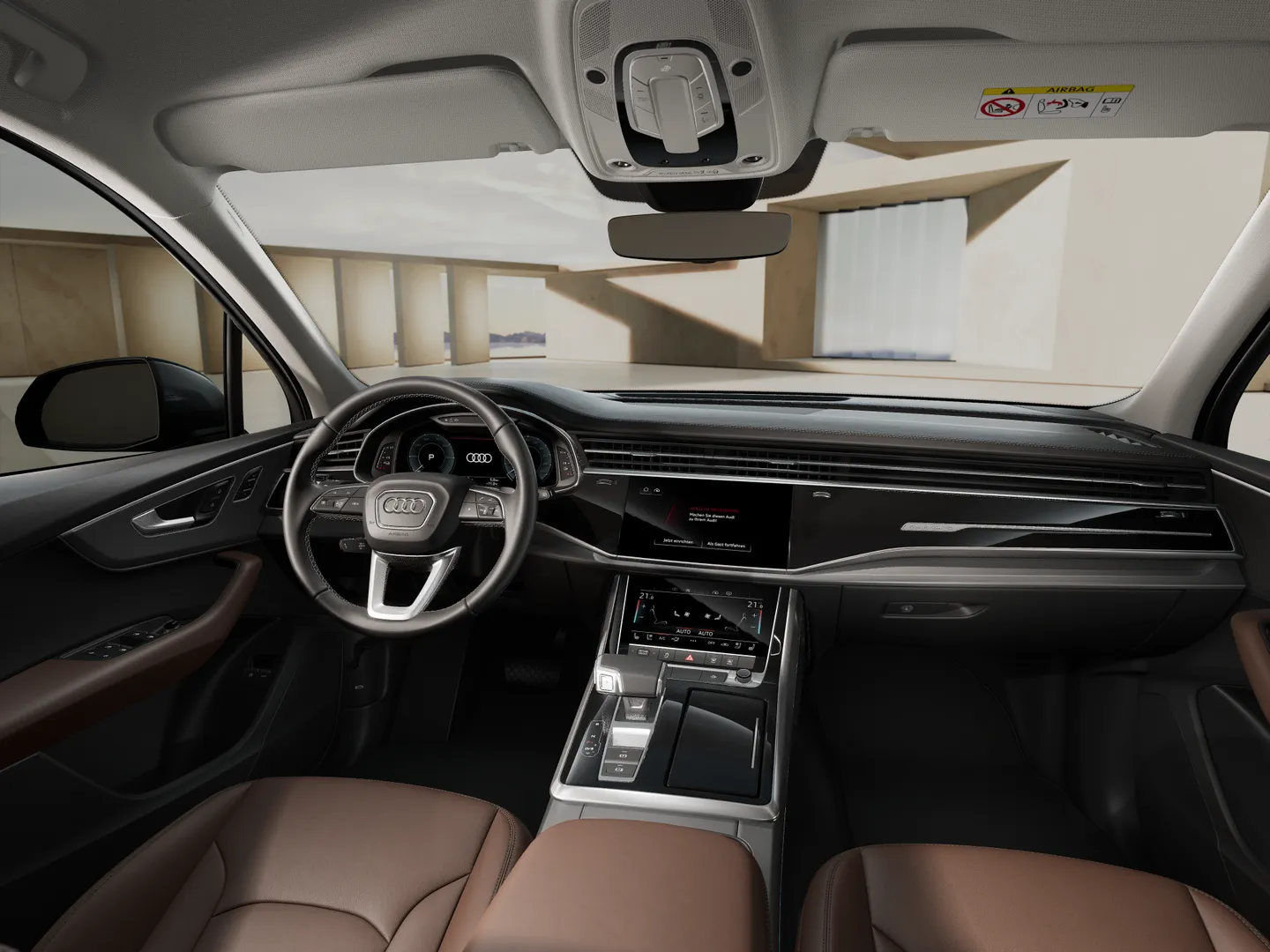 Zdjęcie Audi Q7 SUV TFSI e S line TFSI e quattro 290 kW tiptronic – Ujęcie: deska rozdzielcza
