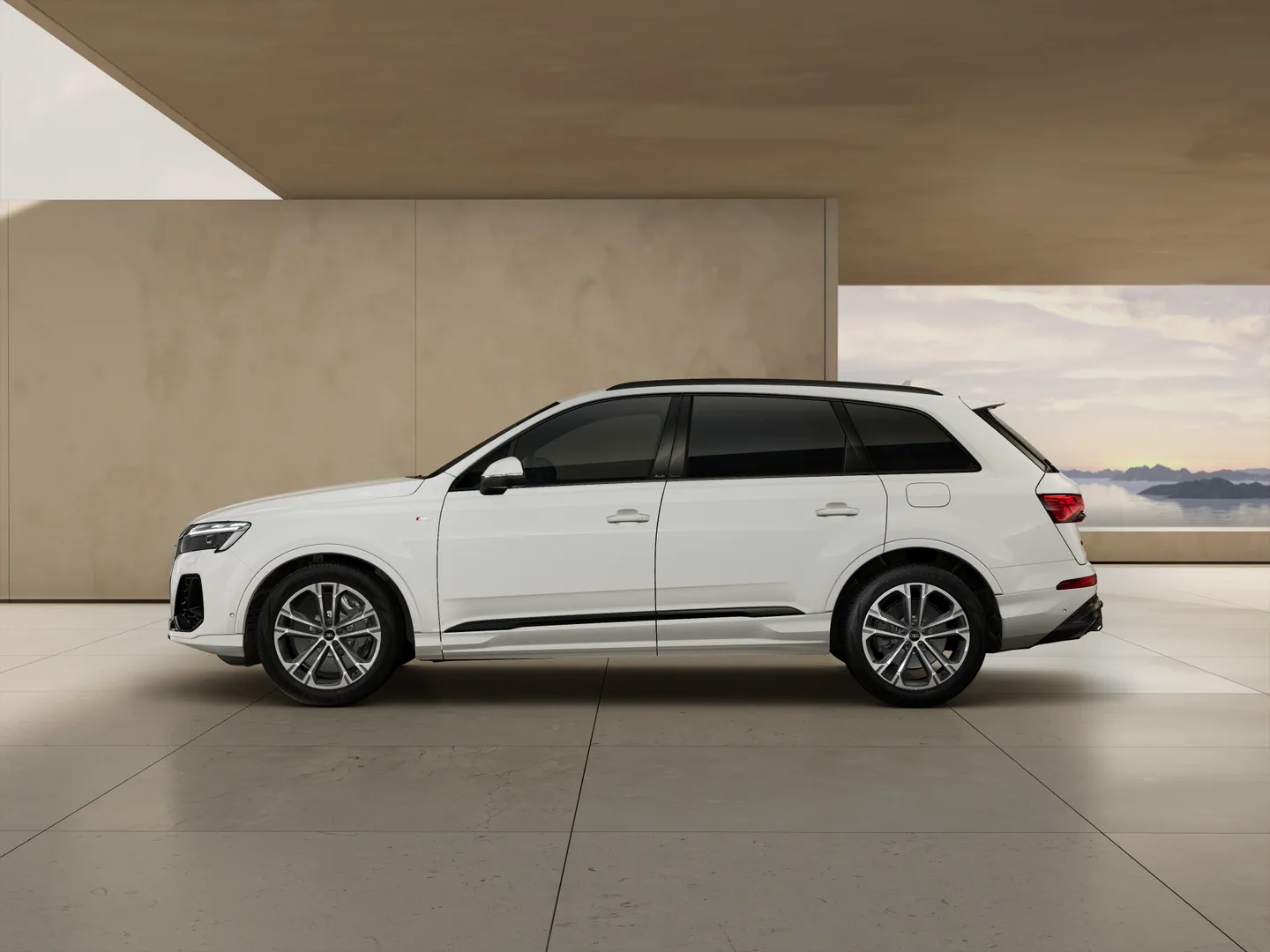 Zdjęcie Audi Q7 SUV TFSI e S line TFSI e quattro 290 kW tiptronic – Ujęcie: bok