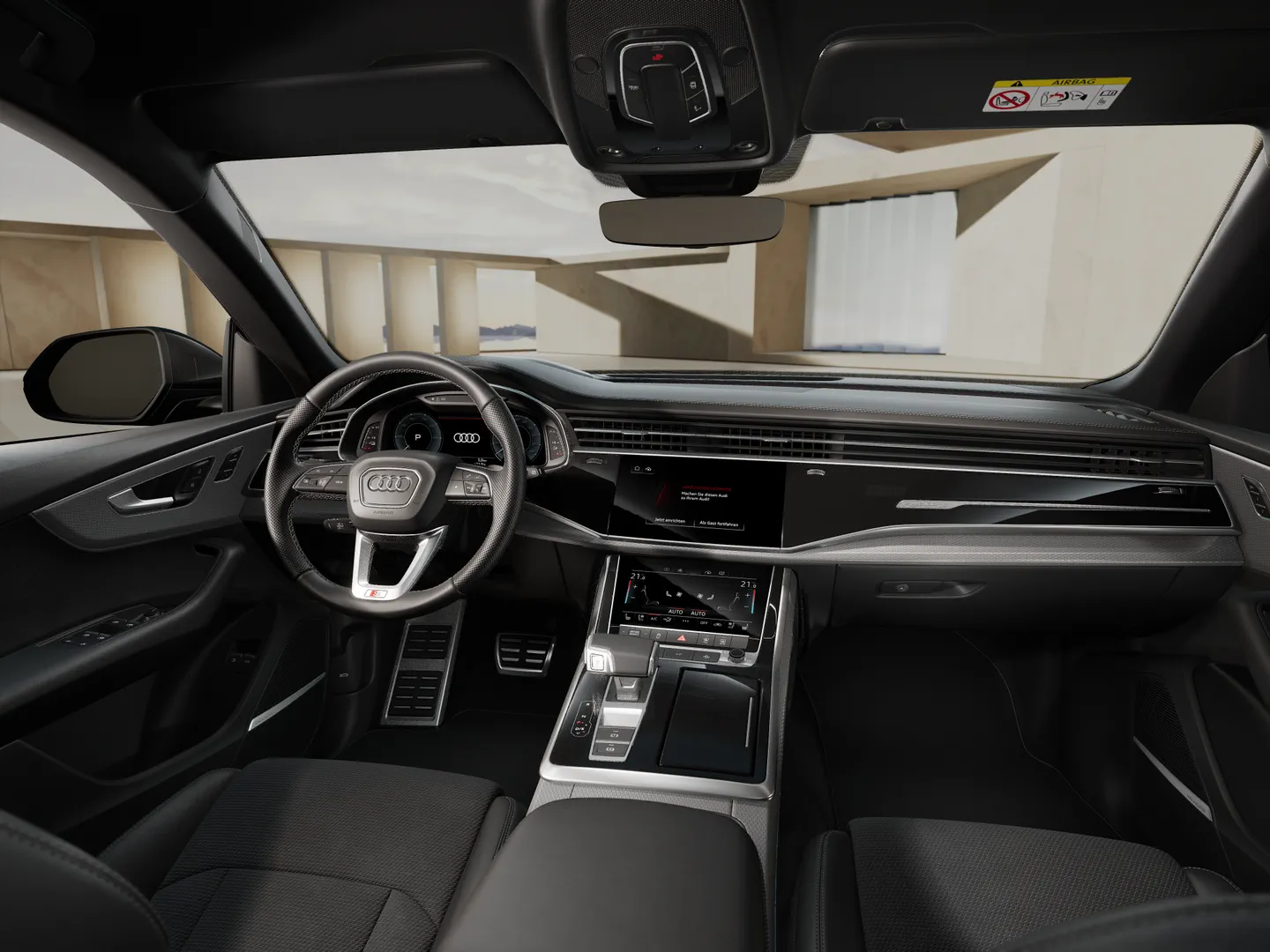 Zdjęcie&nbsp;Audi Q8 SUV TFSI e&nbsp;TFSI e quattro 360 kW tiptronic&nbsp;– Ujęcie: deska rozdzielcza