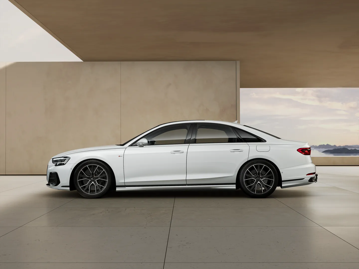 Zdjęcie&nbsp;Audi A8 TFSI e&nbsp;60 TFSI e quattro 340(462) kW(KM) tiptronic&nbsp;– Ujęcie: bok