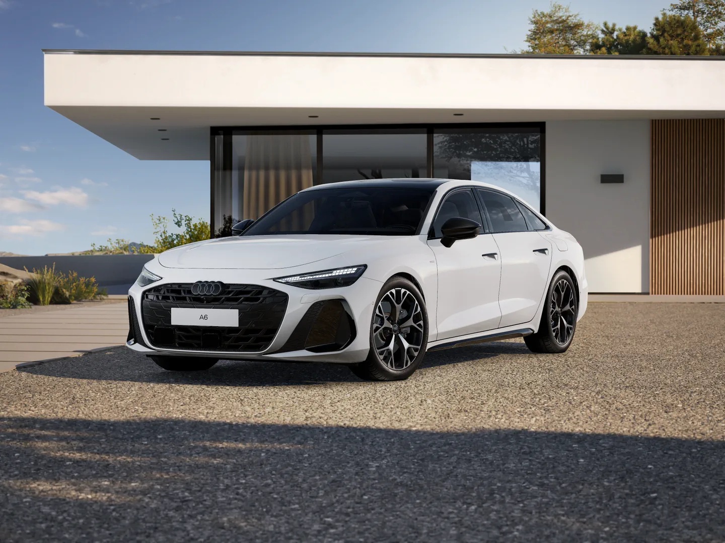 Immagine di Audi A6 Berlina e-hybrid S line edition e-hybrid quattro 220 kWS tronic - Vista: Vista 3/4 anteriore