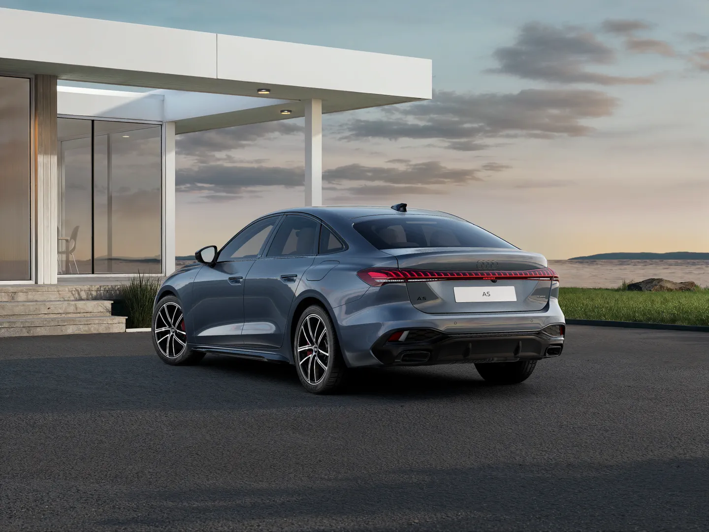 Zdjęcie&nbsp;Audi A5 Sedan e-hybrid&nbsp;e-hybrid quattro 270 kW S tronic&nbsp;– Ujęcie: tył 3/4