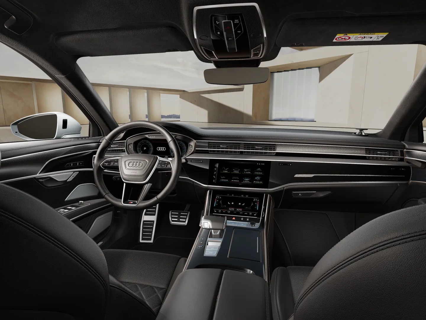 Zdjęcie&nbsp;Audi A8 TFSI e&nbsp;60 TFSI e quattro 340(462) kW(KM) tiptronic&nbsp;– Ujęcie: deska rozdzielcza