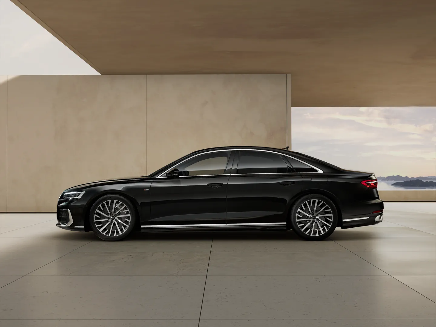 Zdjęcie&nbsp;Audi A8 TFSI e&nbsp;60 TFSI e quattro 340(462) kW(KM) tiptronic&nbsp;– Ujęcie: bok