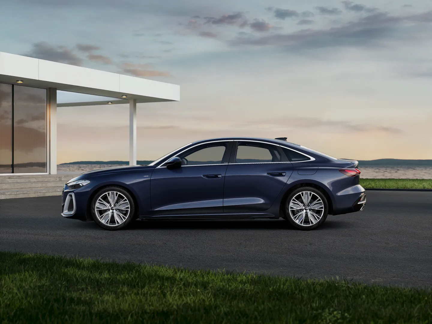 Zdjęcie&nbsp;Audi A5 Sedan e-hybrid&nbsp;e-hybrid quattro 220 kW S tronic&nbsp;– Ujęcie: bok