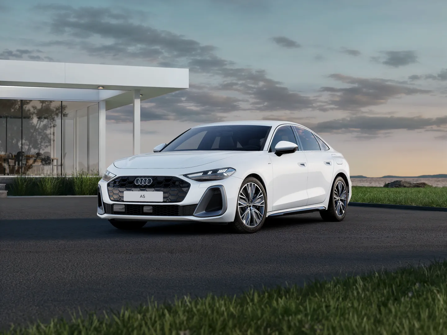 Zdjęcie&nbsp;Audi A5 Sedan e-hybrid&nbsp;e-hybrid quattro 220 kW S tronic&nbsp;– Ujęcie: przód 3/4