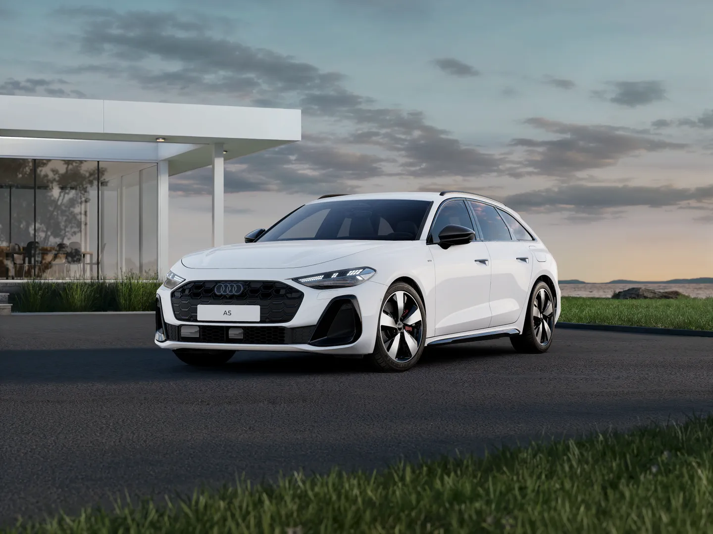 Zdjęcie&nbsp;Audi A5 Avant e-hybrid&nbsp;e-hybrid quattro 270 kW S tronic&nbsp;– Ujęcie: przód 3/4