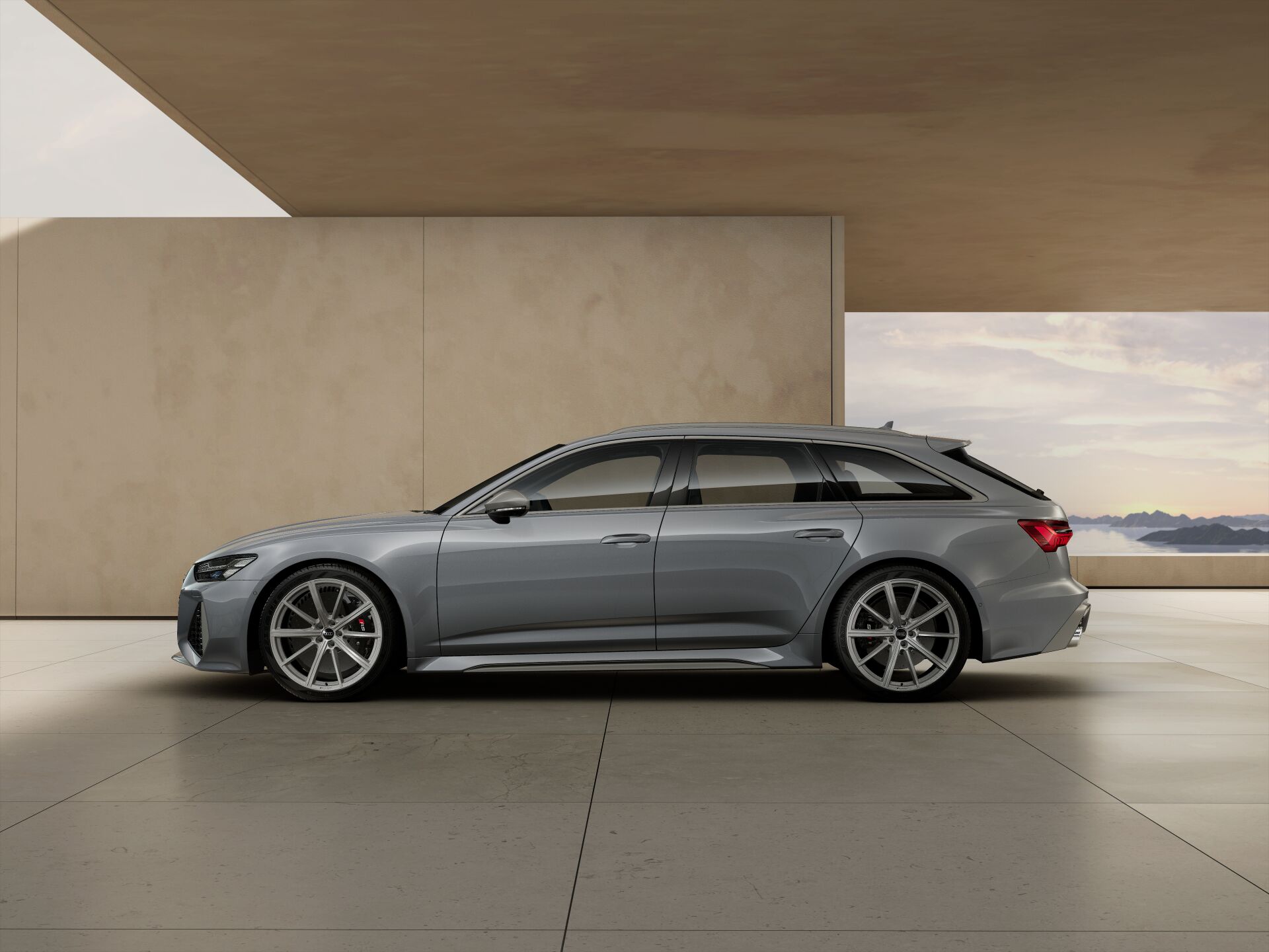 Audi特注1/43 Audi RS 6 Avant プリスマシルバー Spark 1:43 Audi RS 6 Avant GT (C8) year 2024 nardo grey 5012516231