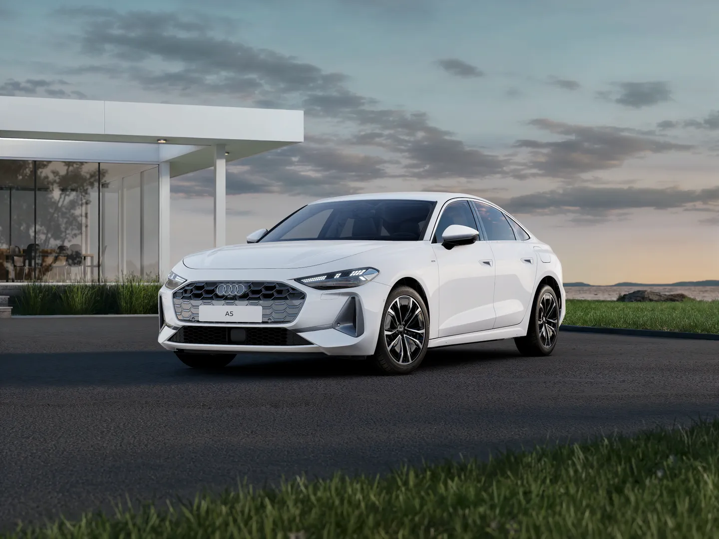 Zdjęcie&nbsp;Audi A5 Sedan e-hybrid&nbsp;e-hybrid quattro 220 kW S tronic&nbsp;– Ujęcie: przód 3/4