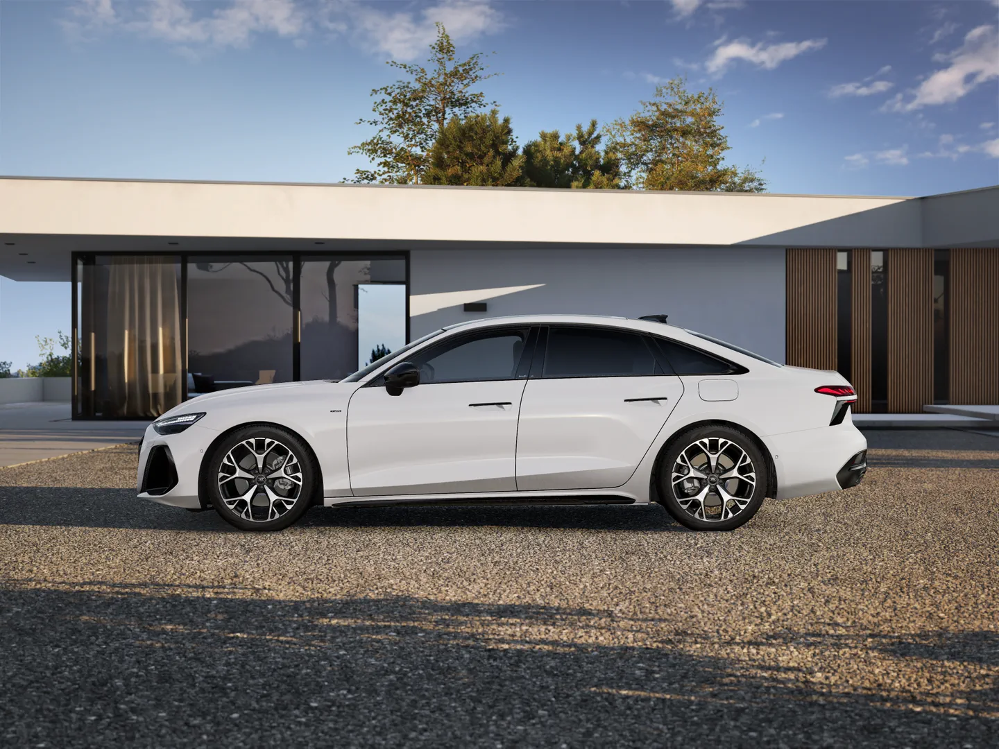 Immagine di Audi A6 Berlina e-hybrid S line edition e-hybrid quattro 220 kWS tronic - Vista: Vista laterale