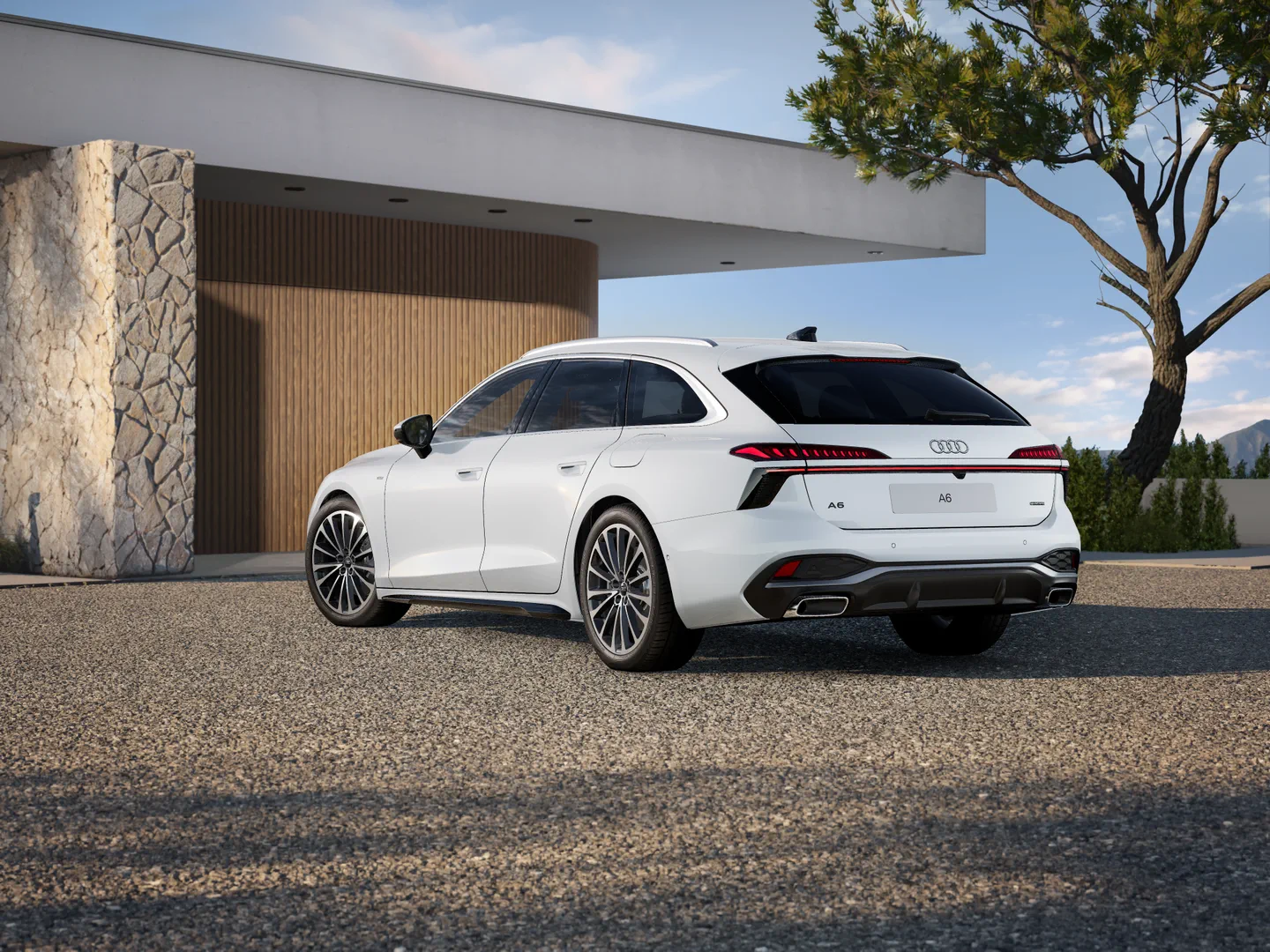 Zdjęcie Audi A6 Avant e-hybrid e-hybrid quattro 220 kW S tronic – Ujęcie: tył 3/4